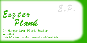 eszter plank business card